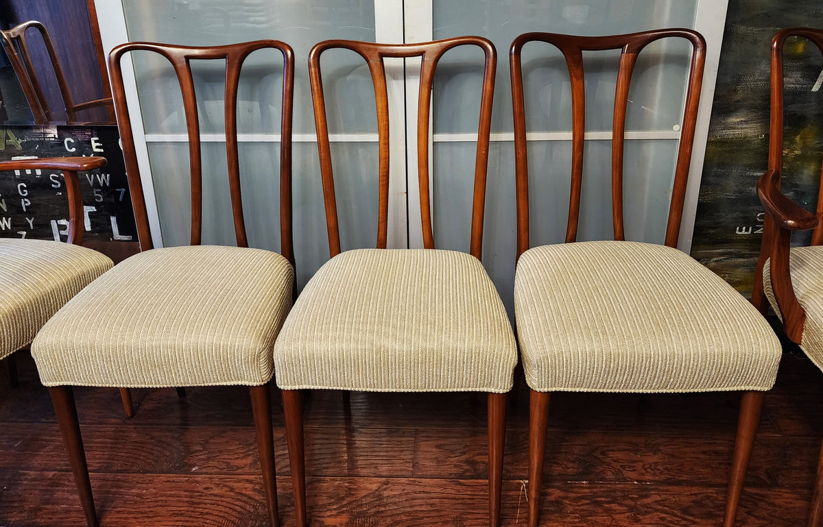 REFINISHED Mid Century Modern Walnut Table w 3 Leaves 61