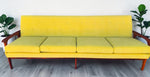 REFINISHED REUPHOLSTERED Mid Century Modern Teak 4-Seater Sofa by R.Huber 5