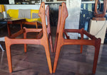 Choose Fabric***6 REFINISHED Danish Mid Century Modern teak chairs by Erik Buch, model 49 3
