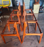 Choose Fabric***6 REFINISHED Danish Mid Century Modern teak chairs by Erik Buch, model 49 4