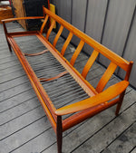 REFINISHED REUPHOLSTERED Danish MCM Teak Sofa by Grete Jalk for France & Son 16