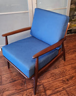 REFINISHED Danish Mid Century Modern Teak Lounge Chair will get NEW CUSHIONS 4