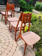 4 REFINISHED Danish Mid Century Modern Teak Chairs Model 83 by Boltinge 5
