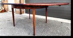 REFINISHED Danish MCM Rio Rosewood Table Round to Oval by Niels Moller 50