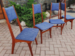 4 REFINISHED REUPHOLSTERED Danish Mid Century Modern Teak Chairs by Korup Stolefabrik 7