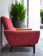 REFINISHED MCM R.Huber Lounge Armchair with Teak Legs & Paws 6