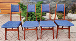 4 REFINISHED REUPHOLSTERED Danish Mid Century Modern Teak Chairs by Korup Stolefabrik 8