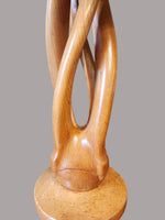 Mid Century Modern Sculptural Table Lamp w Cone shade H 35.5