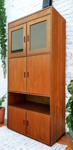 RESTORED Mid Century Modern Teak Tall Cabinet by G Plan with Lighting 7