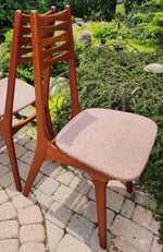 4 REFINISHED Danish Mid Century Modern Teak Chairs Model 83 by Boltinge 7