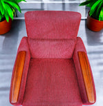 REFINISHED MCM R.Huber Lounge Armchair with Teak Legs & Paws 8