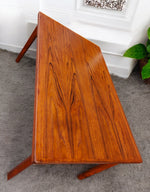 REFINISHED Danish MCM Teak Draw Leaf Table by H. Kjaernulf  57