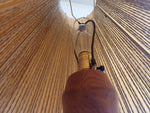 Mid Century Modern Sculptural Table Lamp w Cone shade H 35.5