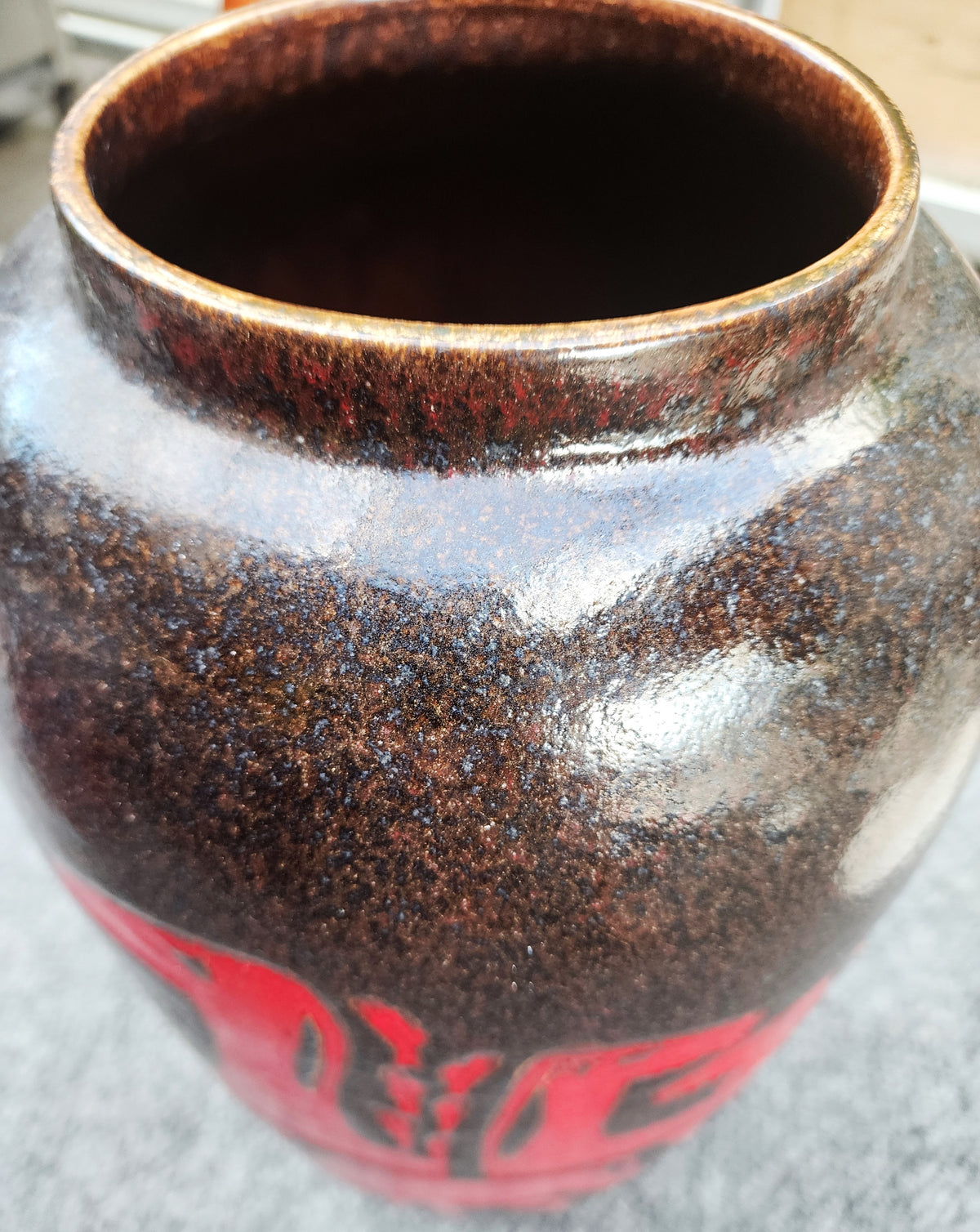 Large Mid Century Modern Floor Vase 