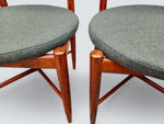 REFINISHED MCM Teak Extension Table & 6 REUPHOLSTERED chairs by G Plan 15
