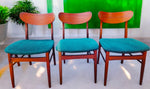 6 RESTORED Danish Mid Century Modern Teak Chairs 17