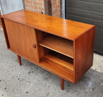 REFINISHED Danish Mid Century Modern Teak Cabinet by Domino 48