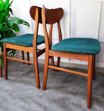 6 RESTORED Danish Mid Century Modern Teak Chairs 8