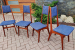 4 REFINISHED REUPHOLSTERED Danish Mid Century Modern Teak Chairs by Korup Stolefabrik 11