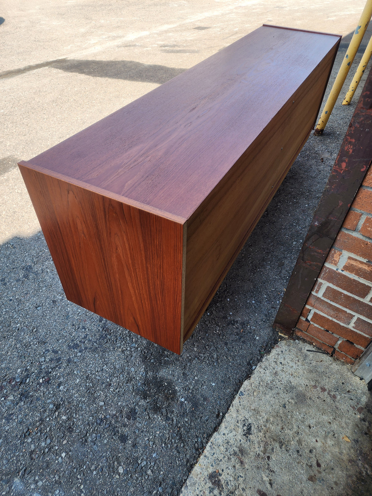 REFINISHED Danish Mid Century Modern Teak Sideboard Buffet 72