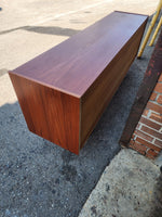 REFINISHED Danish Mid Century Modern Teak Sideboard Buffet 72