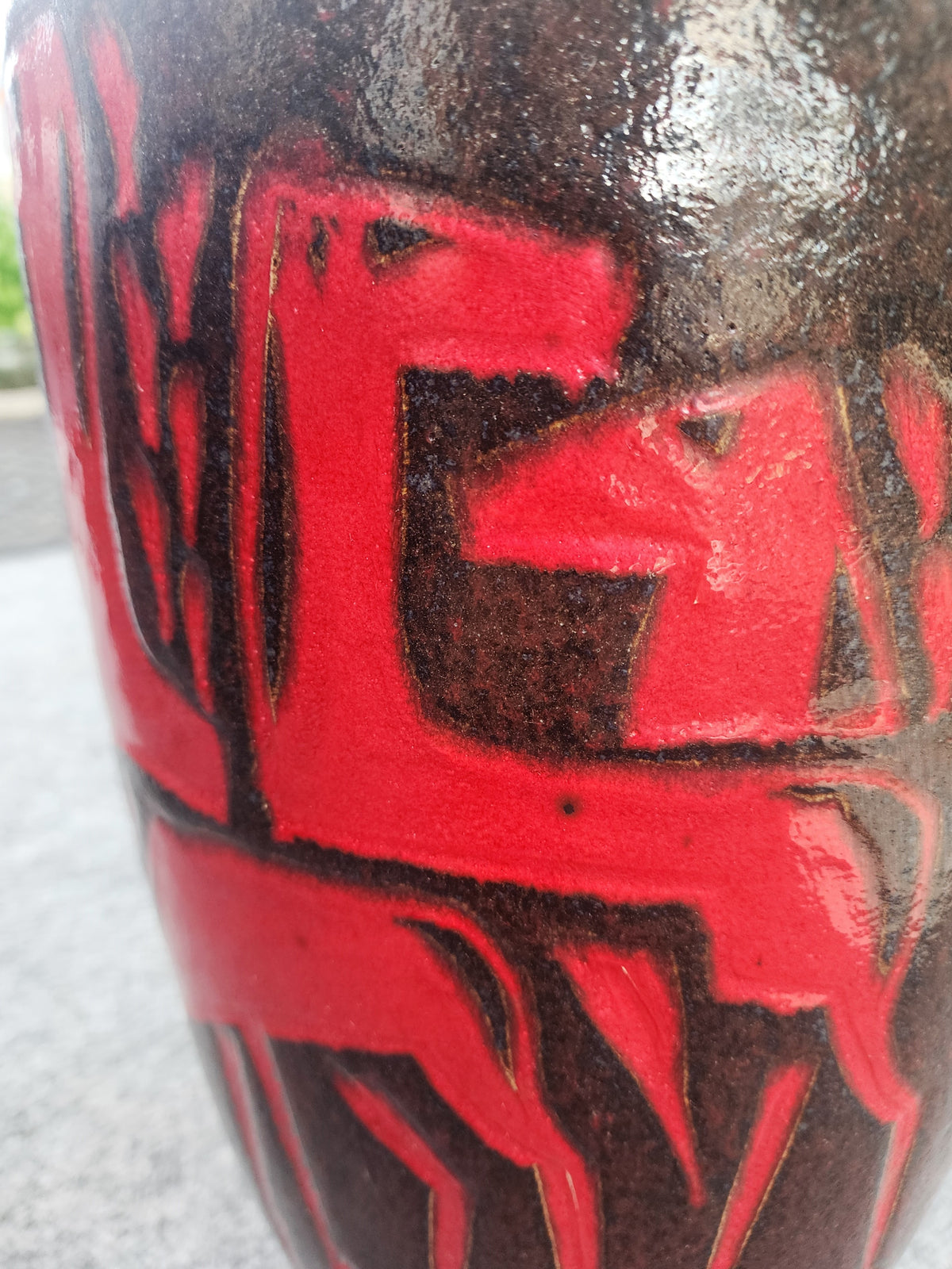 Large Mid Century Modern Floor Vase 