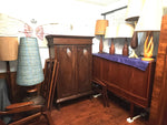 Antique Indian Teak Armoire Hand Carved, compact 2