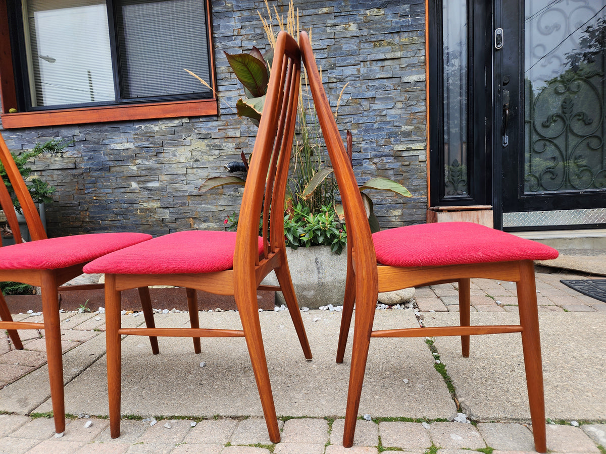 RESTORED Danish MCM Teak Eva Dining Chairs by Niels Kofoed