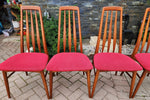 RESTORED Danish MCM Teak Eva Dining Chairs by Niels Kofoed 4
