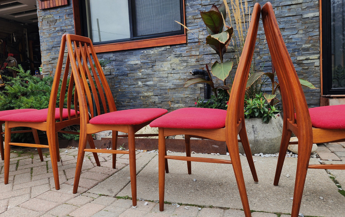 RESTORED Danish MCM Teak Eva Dining Chairs by Niels Kofoed