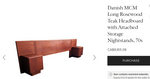 REFINISHED Mid Century Modern Rosewood Bed w Nightstands Queen 11