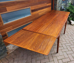 REFINISHED Danish MCM Teak Dining Table w 2 Leaves by Niels O. Moller, 63