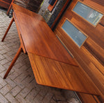 REFINISHED Danish MCM Teak Dining Table w 2 Leaves by Niels O. Moller, 63