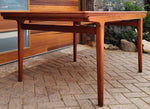 REFINISHED Danish MCM Teak Dining Table w 2 Leaves by Niels O. Moller, 63