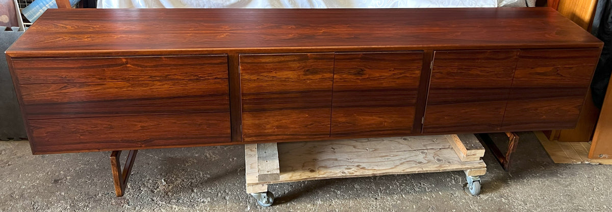 REFINISHED Danish MCM Brazilian Rosewood Sideboard MK-511 by Arne Hovmand-Olsen 94.5