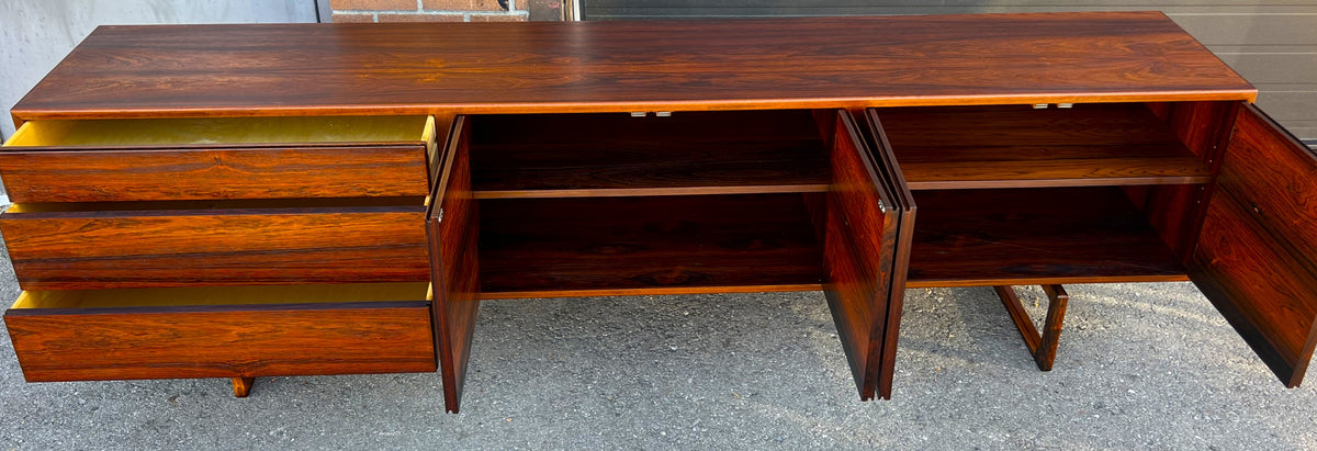 REFINISHED Danish MCM Brazilian Rosewood Sideboard MK-511 by Arne Hovmand-Olsen 94.5