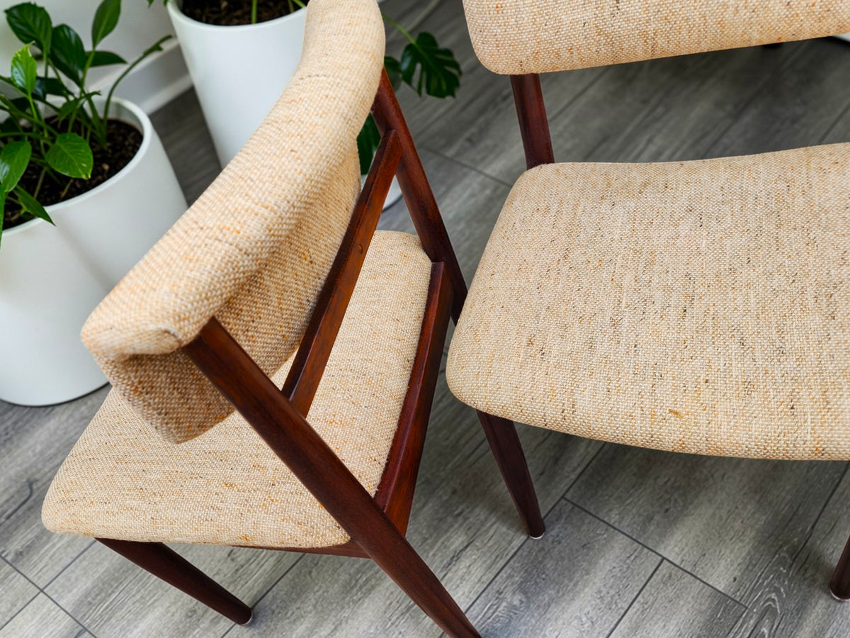 6 RESTORED Danish Mid Century Modern Chairs by Vamdrup