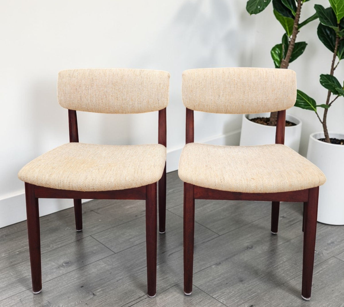 6 RESTORED Danish Mid Century Modern Chairs by Vamdrup