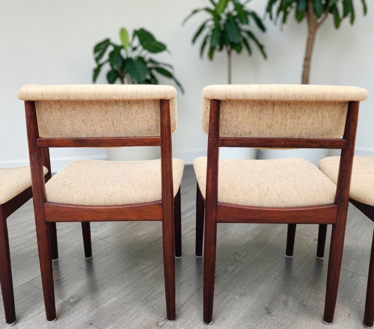 6 RESTORED Danish Mid Century Modern Chairs by Vamdrup