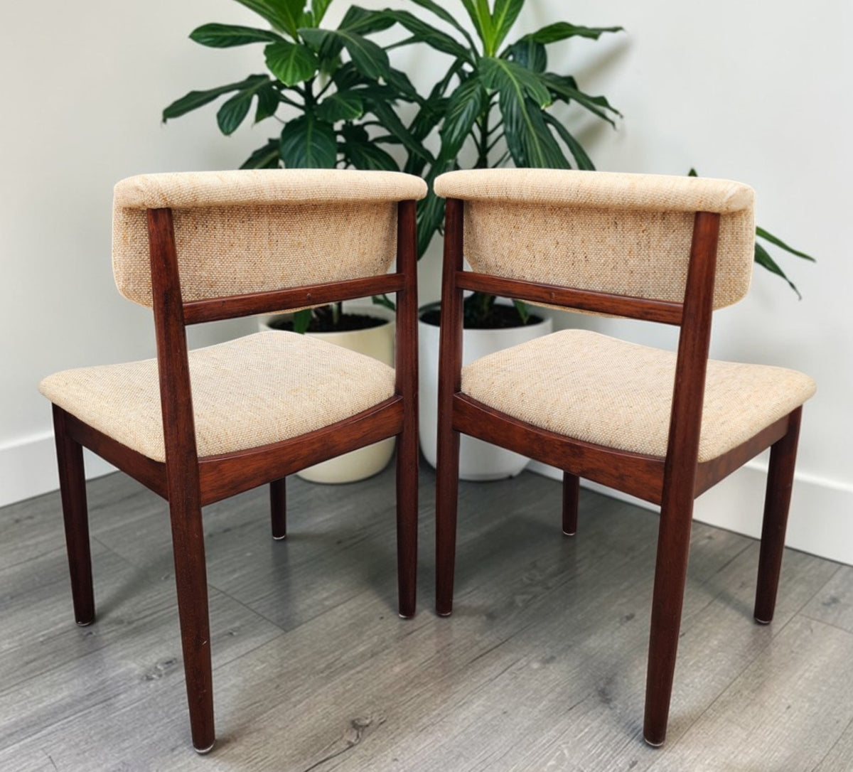 6 RESTORED Danish Mid Century Modern Chairs by Vamdrup