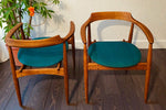 2 REFINISHED Danish Mid Century Modern Armchairs by A.Wahl Iversen, model ST 750 2