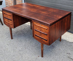 REFINISHED Danish Mid Century Modern Rosewood Desk w Bookcase & Bar Back by J. Svenstrup 5