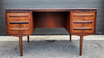 REFINISHED Danish Mid Century Modern Rosewood Desk w Bookcase & Bar Back by J. Svenstrup 6