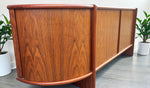 RESTORED Danish MCM Rosewood Tambour Sideboard by P. Hundevad 88