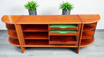 RESTORED Danish MCM Rosewood Tambour Sideboard by P. Hundevad 88