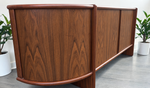 RESTORED Danish MCM Rosewood Tambour Sideboard by P. Hundevad 88