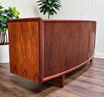 RESTORED Danish MCM Rosewood Tambour Credenza by J. Andersen for C. Linneberg 79