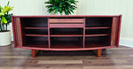 RESTORED Danish MCM Rosewood Tambour Credenza by J. Andersen for C. Linneberg 79