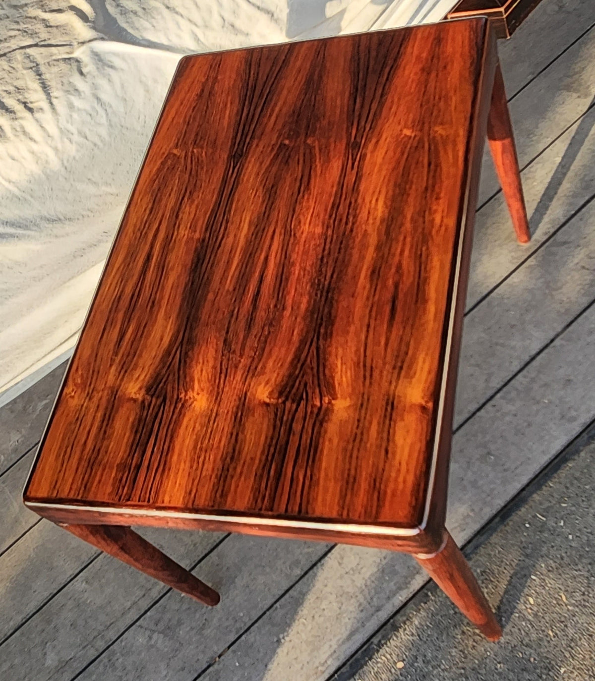 REFINISHED Danish Mid Century Modern Rosewood Coffee or Accent Table by H.W. Klein for Bramin
