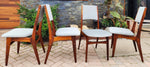 4 RESTORED REUPHOLSTERED in wool mohair Danish MCM Brazilian Rosewood Chairs 1